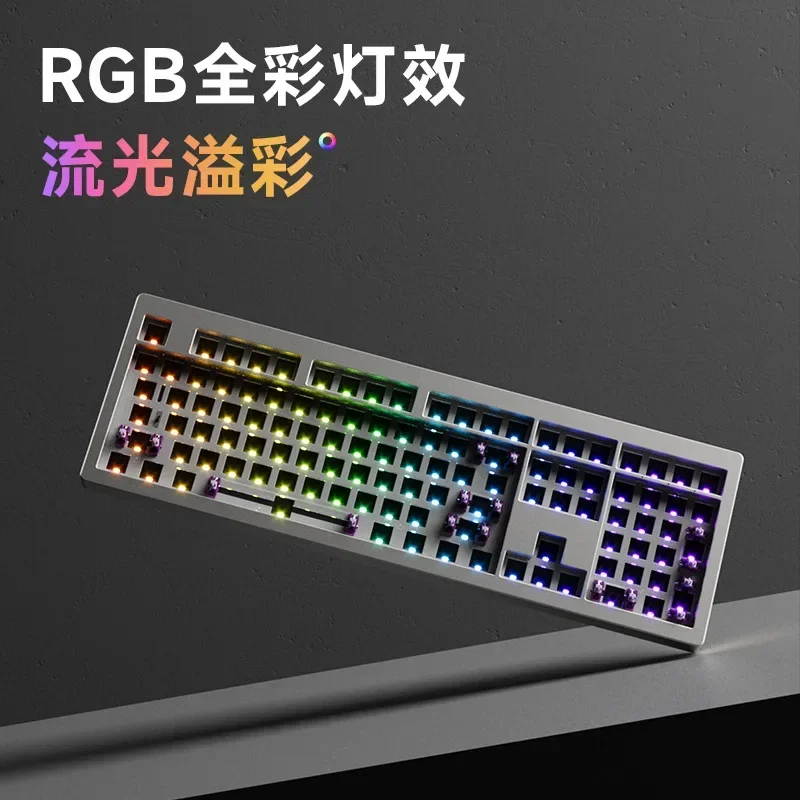 Imagem -03 - Kit Teclado Mecânico Rgb Hot-swap Bluetooth sem Fio Liga de Alumínio Personalizado Tri-mode pc Gaming Keyboard Monsgeek-m5w