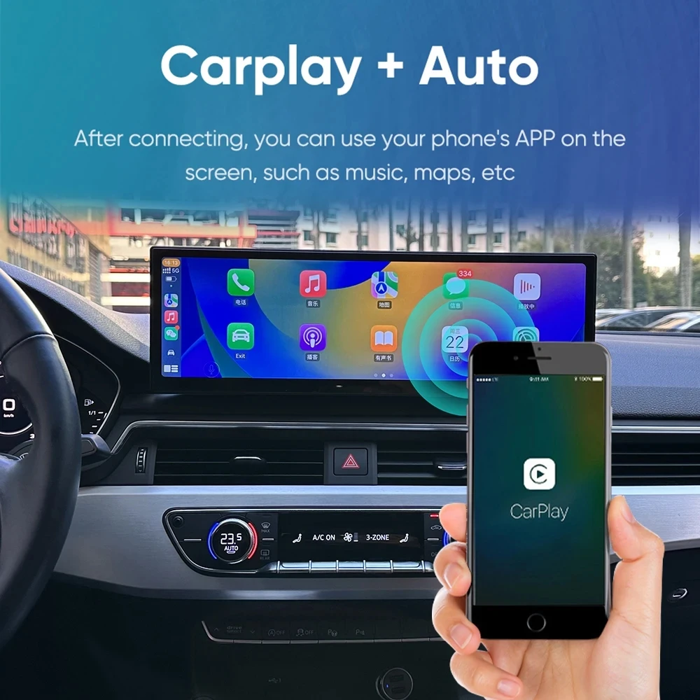 

14,9 "для Audi A4L A4 B9 A5 2016-2020 Android13.0 Беспроводной Carplay Автомобильный Радио Стерео Видеоплеер Мультимедийный навигационный экран