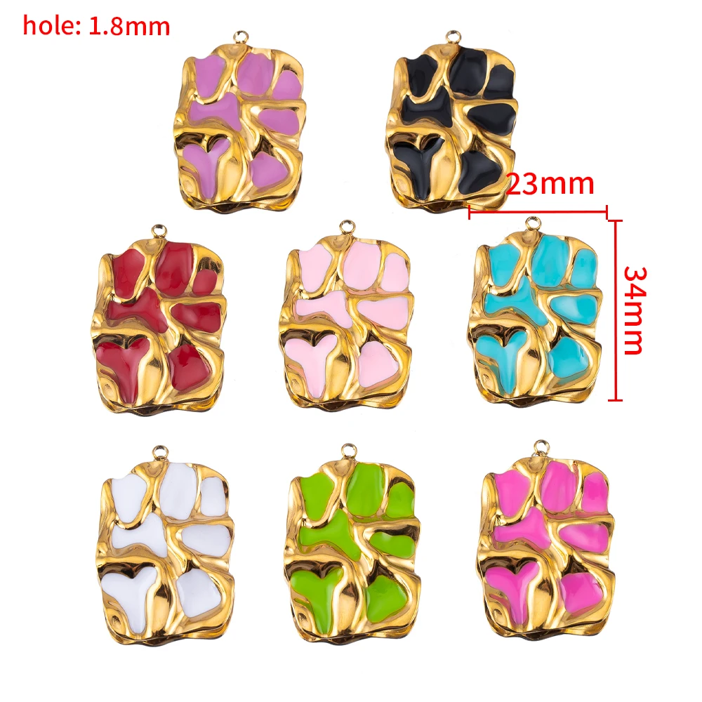 2 Buah Liontin Bertekstur Abst - Jewelry Making Materials Wholesale ulasan dan harga