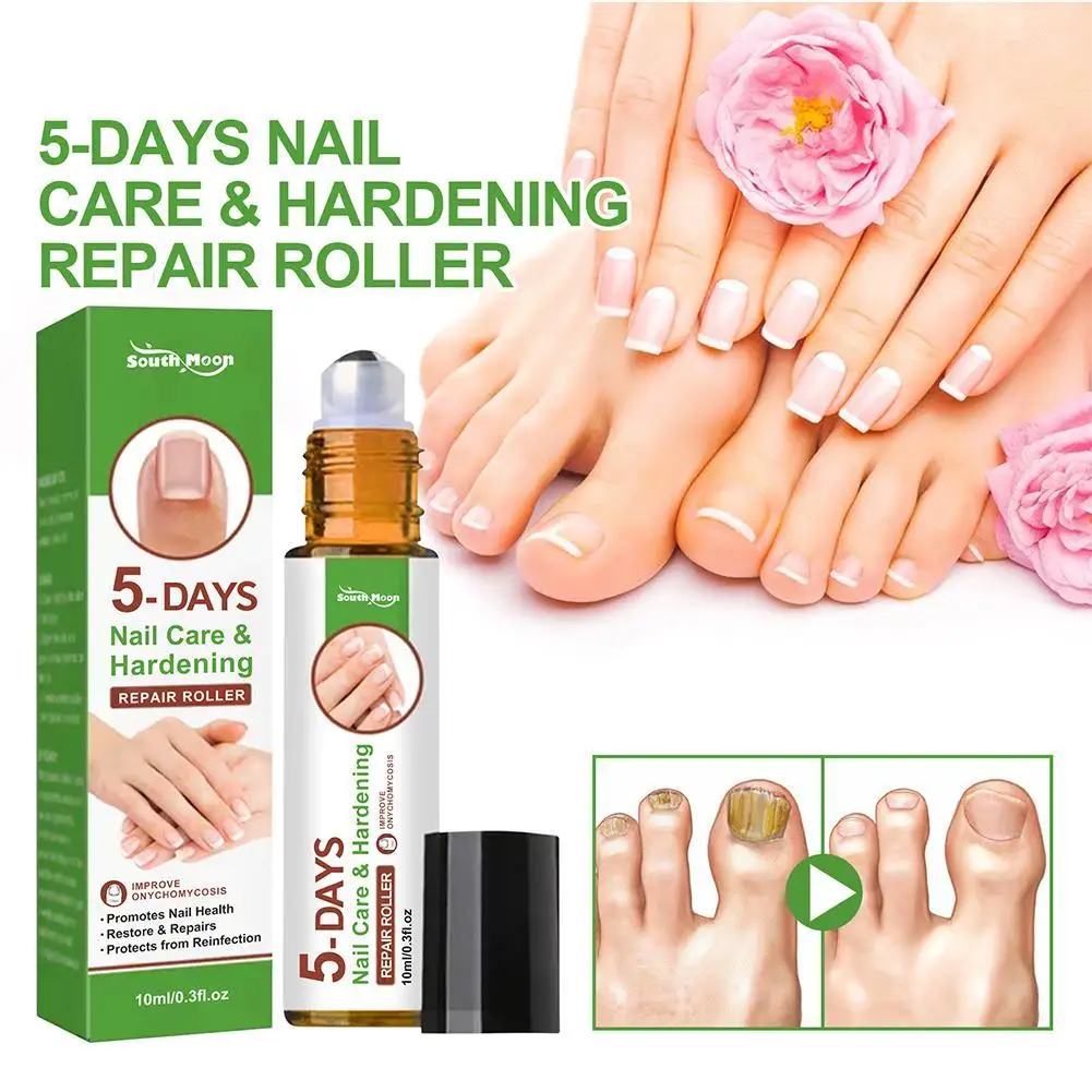 5 Days Nail Growth And Hardening Repair Roller Nail Nail Softening Repair Brightening Removing Nail Solution Thickening