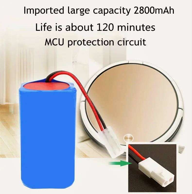 

14.4V 2600mAh 2800mAh Li-ion Battery Pack For XIAOMI MIJIA Mi Robot Vacuum-Mop Essential G1 MJSTG1, SKV4136GL