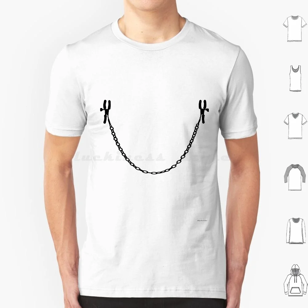 Clamps T Shirt Big Size 100% Cotton Fetish Bdsm Kink Kinky Submissive Submit Sissy Sissy Sissy Boy Mistress Humiliation Sexy