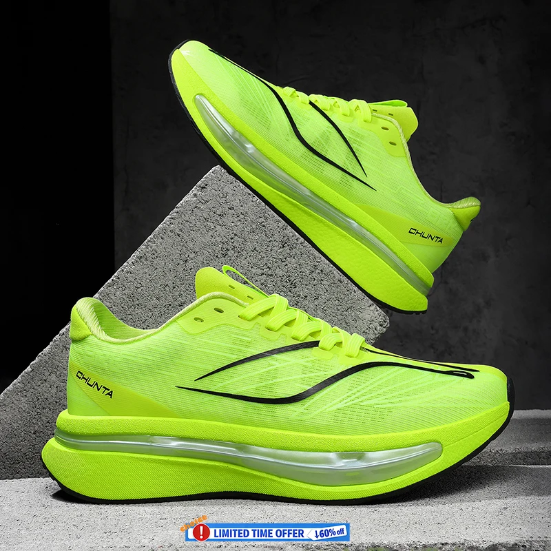 

Men's Sports Shoes Carbon Plate Running Shoes Male Marathon Sneakers Racing Shock-absorbing Athletics Training Shoes for Women