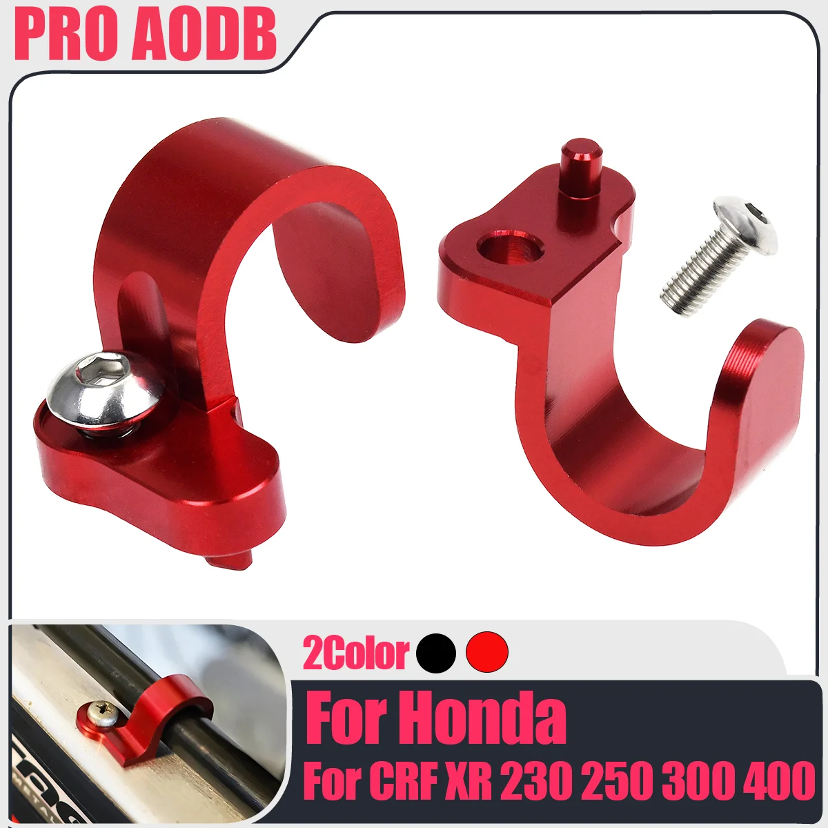 

For Honda Motocross Accessories Brake Hose Holder Clamp Front Guide CNC Aluminum CRF250L CRF250M 2012-2015 CRF300L 2021-2023