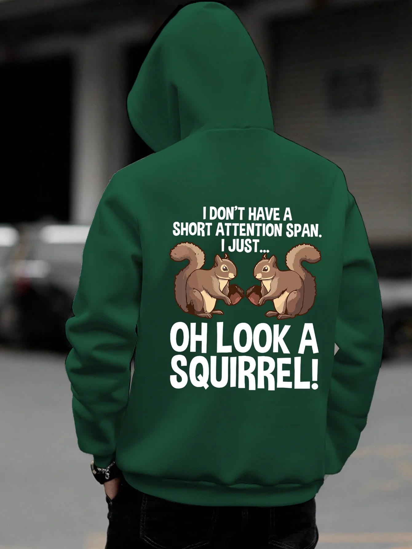 American Fashion Personality Print Men Hooded Sweatshirt Autumn and Winter Daily Outdoor Sports Loose Leisure Warm Street Style