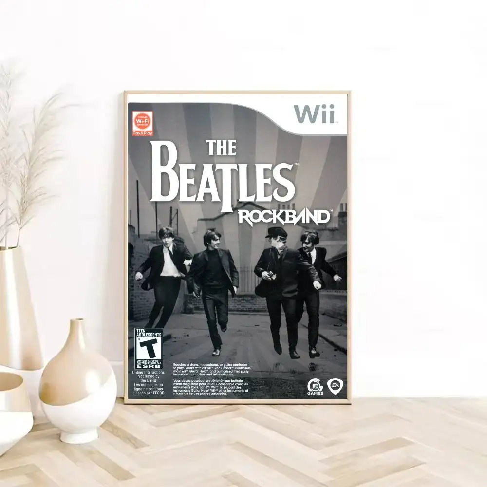 1 قطعة الفرقة B-Beatles ملصق رائع HD لزجة الجدار مقاوم للماء غرفة المعيشة المنزلي غرفة نوم النوم بار الديكور الجمالي
