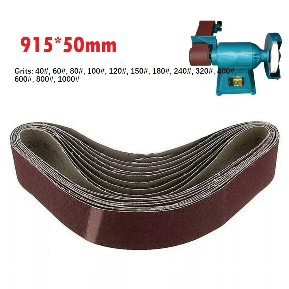 50*915Mm Bền Chà Nhám Thắt Lưng 40-1000Grit Dây Vải Sanders Vải Poly Lưng Cho Đồ Nội Thất Phần Cứng Trang Trí Đánh Bóng