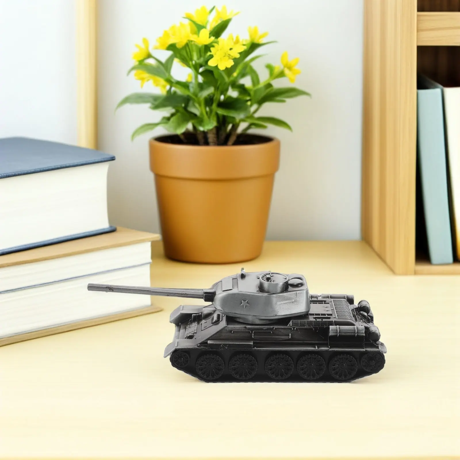 

Realistic Panzer Tank Diecast 7 Inch Metal Sculpture Office Desk Decoration Military Vehicle Vintage Tank Model
