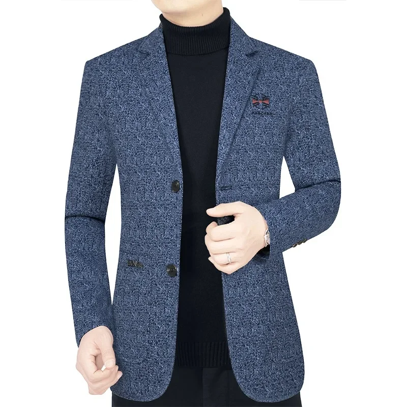 Men Luxurious Business Casual Blazers Jackets New Autumn Man Formal Wear Suits Coats High Quality Male Blazers Men\'s Clothing 4X