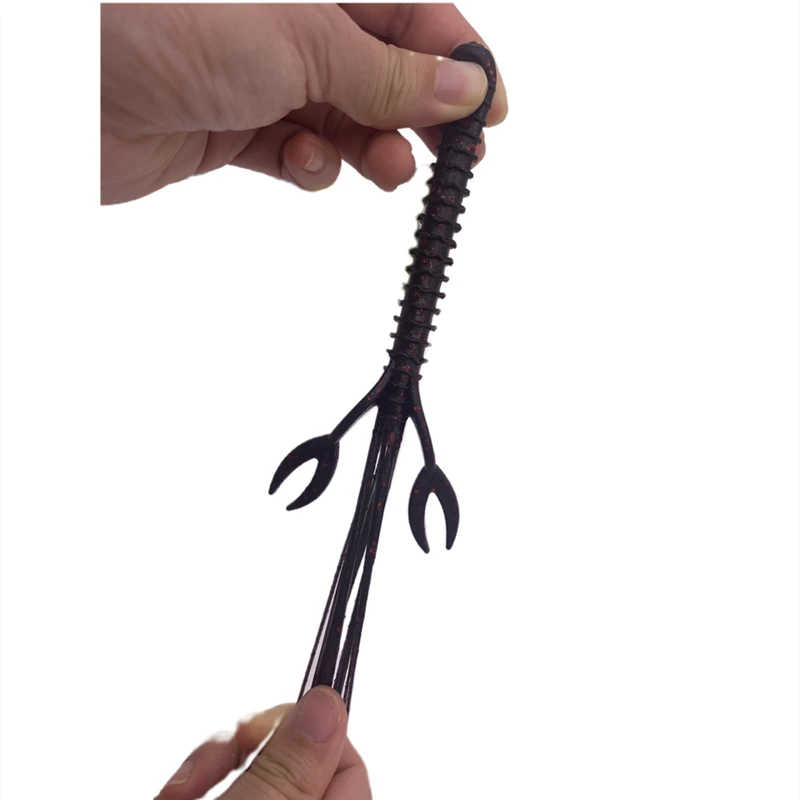 5 قطعة * 9 جرام/10 سنتيمتر الروبيان على شكل لينة الطعم Pesca دودة جراد البحر إغراء الأسماك حفرة باس النار سحلية إغراء Cannonball جاذب قطرة اللحية