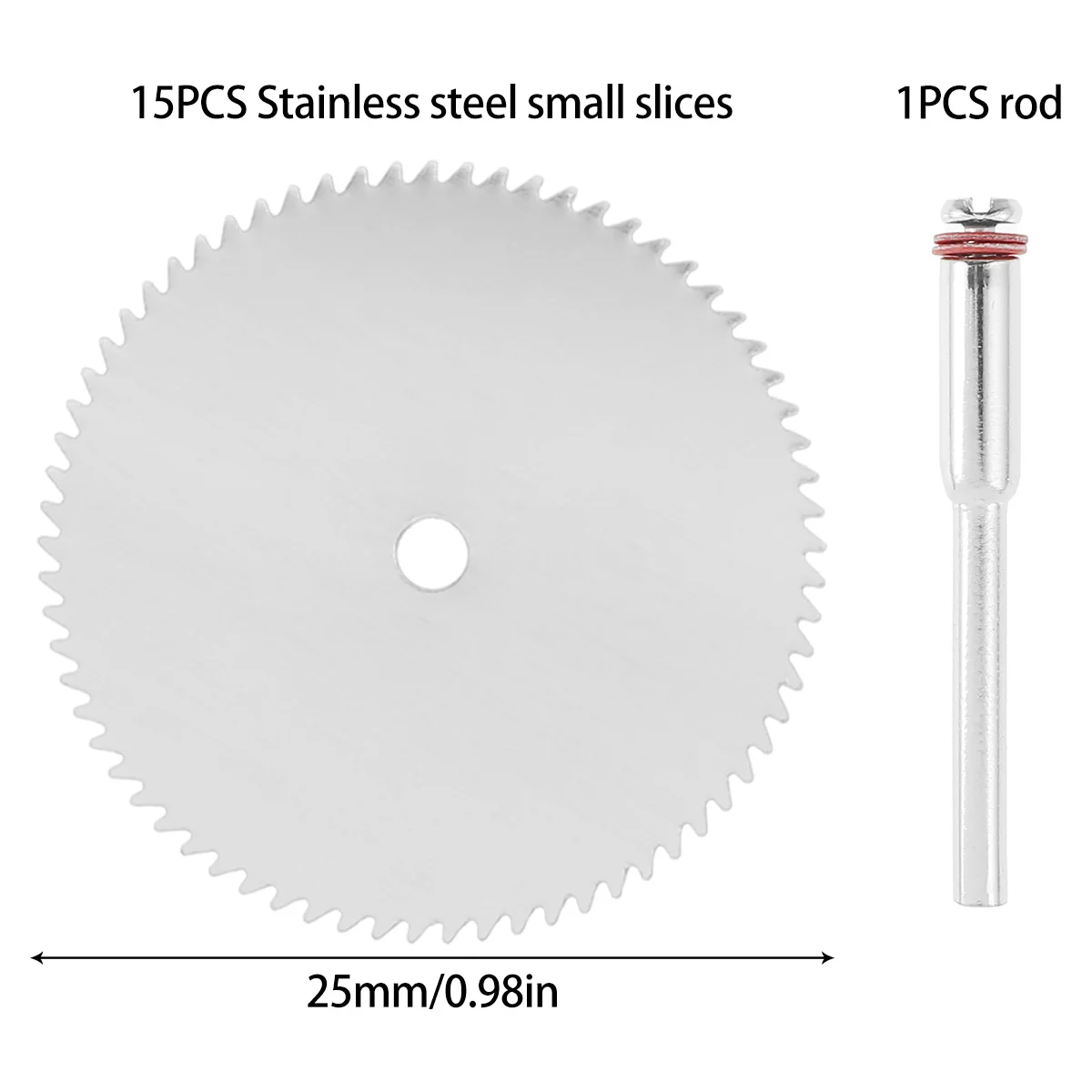 15Pcs Circular Saw Blade 22mm Cutting Wheel Disc Sharp Stainless Steel Cut Off Disc Fast Cutting Tool Rotary Tool Accessories
