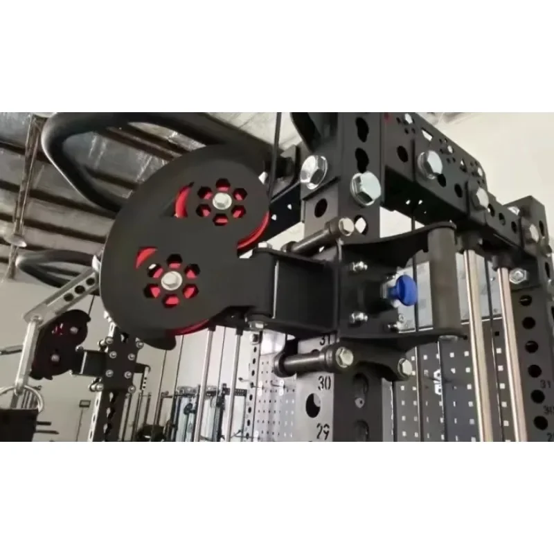 Gym Equipment Accessories for Cable Crossover Machine Handle Bar Grip Handles Down Bar Aluminum Pulley for Functional Trainer