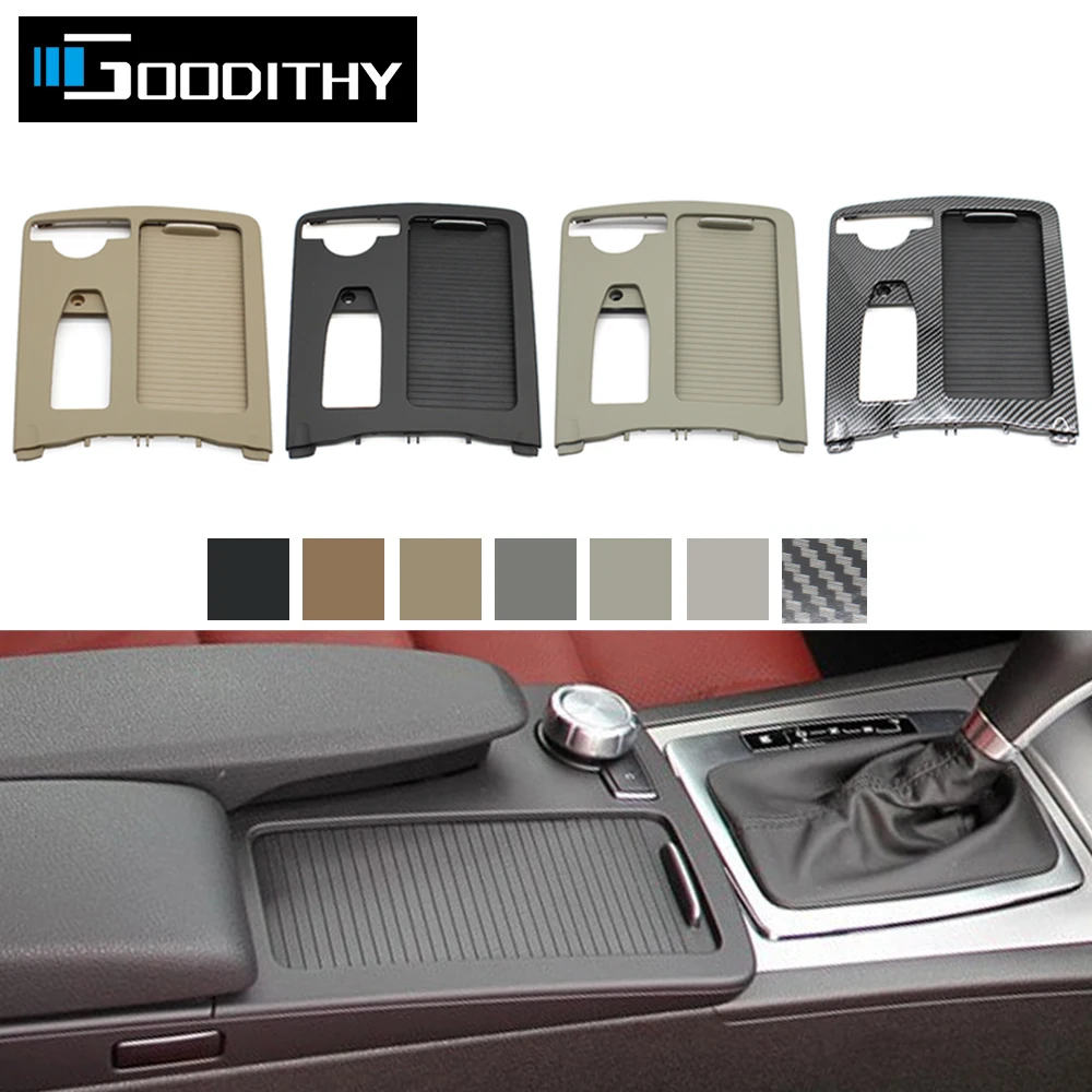 

LHD Car Armrest Drink Water Cup Holder Shutter Trim For Mercedes Benz W204 C180 C200 C300 W207 E W212 E260 E300 2046800107