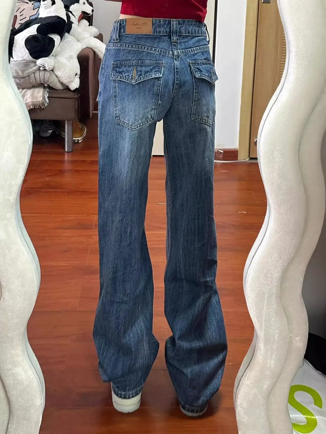 Wide Leg Pants Linen Woman Womens Spring-Summer Crossover Lightweight Wide-Leg Minimalist High-Street Outdoor Music Festival Ins