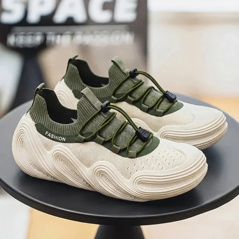 2026 Stylish Mens New Men's Slip-On Sneakers Male Flats Mesh Shoes Comfortable Breathable Men's Casual Shoes Zapatillas Hombre