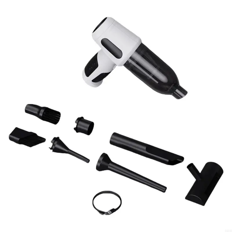 Portable High Power Handheld Wireless Air Blower Vacuum Cleaner Electric Cleaning Strong Suction Rechargeble Vehicle Use H9EE