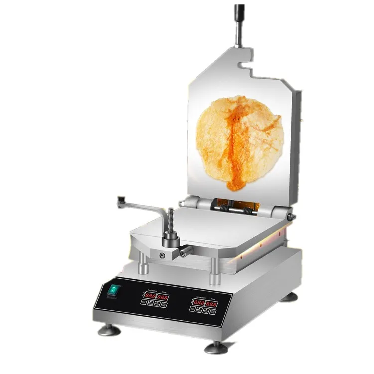 Fossil Cake Making Pressing Shrimp Pancake Squid Cracker Baking Grill Roaster Seafood Fossil Cake Machine For Street Snack Shop