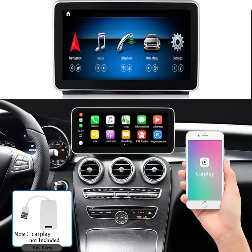 Android 9Inch 4/8Core 4+64G Car radio Auto Player GPS Navigation For Mercedes Benz ML-Class W166/GL Class X166 2012- 2015