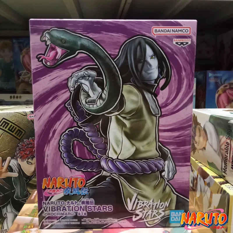 

Оригинальные фигурки Bandai Naruto Orochimaru, аниме-модели, мультяшные куклы, украшения для рабочего стола, игрушки, праздничные подарки, в наличии
