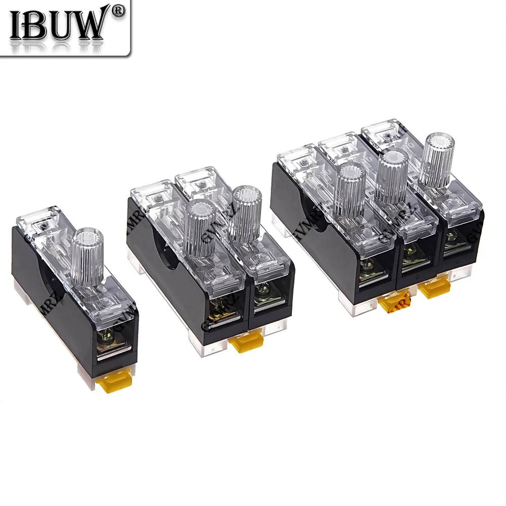 FS-101 6X30mm FS-101 220V Glass Fuse Holder Din Rail Mount Single Pole 6*30 Fuse Casing FS102 FS103 6X30mm