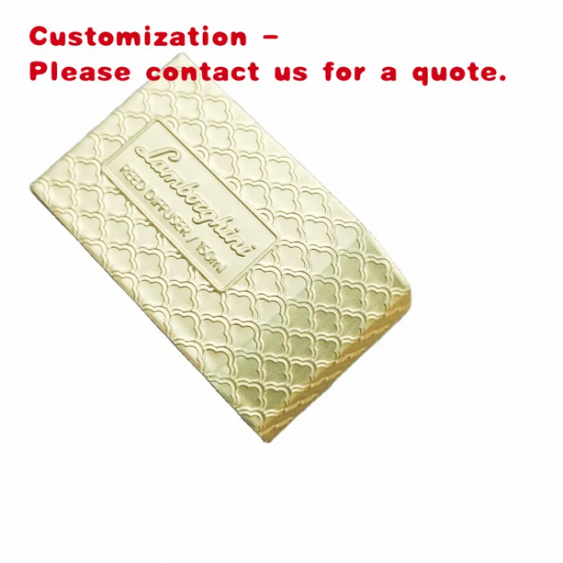 

custom.Custom Design Aluminum Embossed Label Women Luxury Perfume Sticker Bendable Metal Private Label