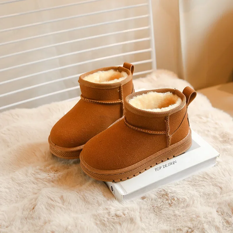 2024 Fashion Children Casual Shoes Girls Boys Cotton Snow Boots Warm Kids Boots Boy Winter Cotton Shoes Sneakers