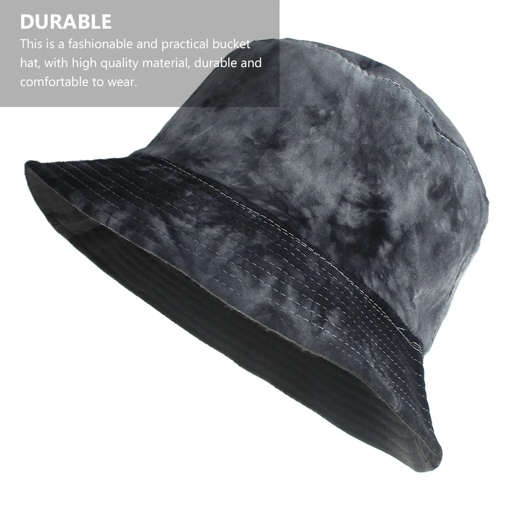 

Tie-dye Bucket Hat Lightweight Outdoor Cap Spring Summer Cotton Sun-shading Reversible Men Women Fishing Hiking Vacation Daily