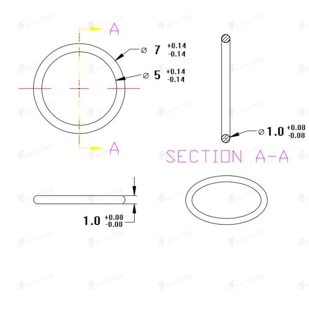 Type-C Charging Port Waterproof Seal Ring Kit Silicone O-Ring Elliptical Gasket for Phone Repair Dust Proof Moisture Protection