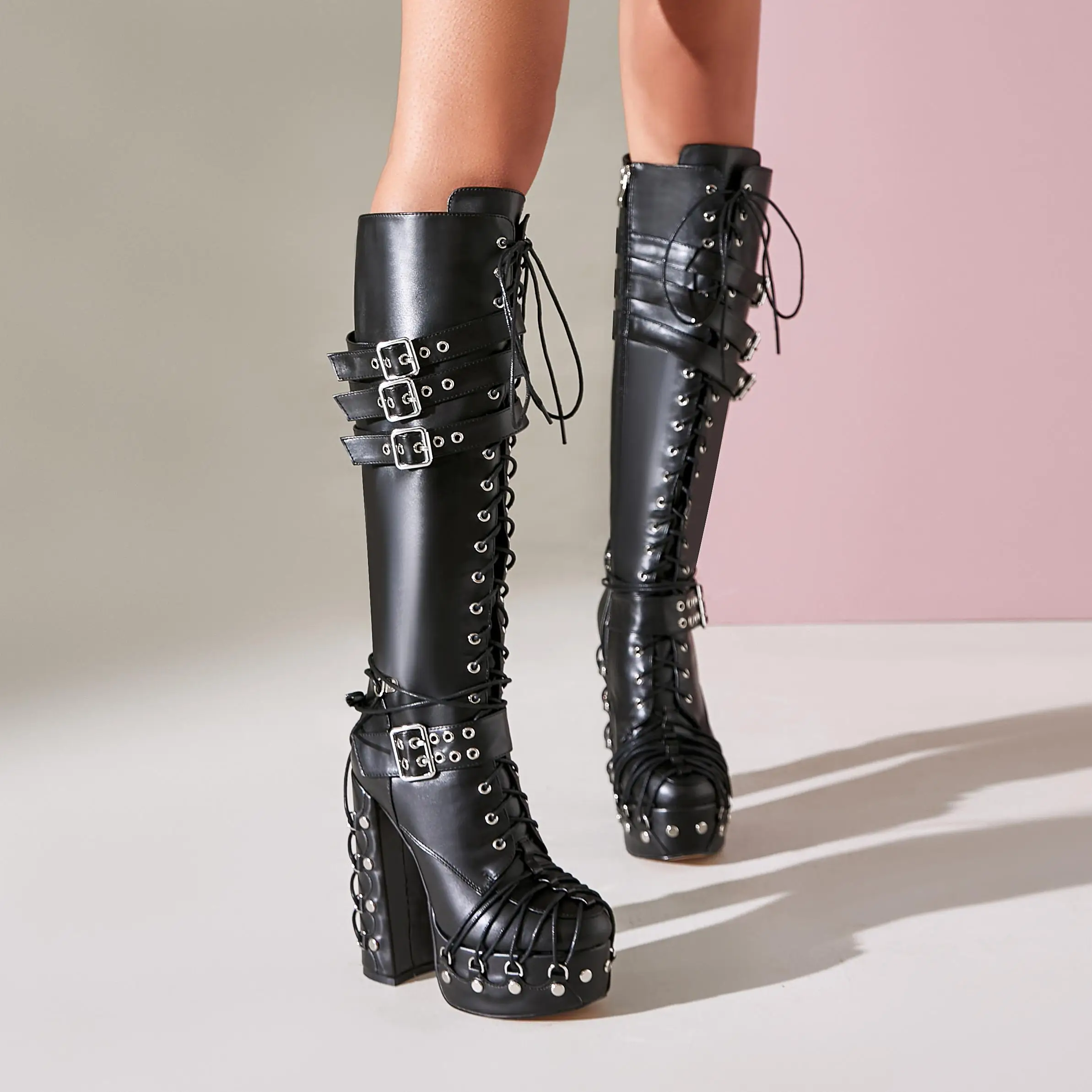 

Женские туфли на высоком каблуке с толстой подошвой и водной платформой для тяжелой промышленности, ночные танцевальные ивысокие туфли на высоком каблуке с открытым боковым ремешком