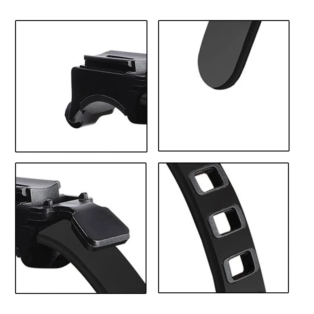 Supporto per faro per bicicletta Staffa per lampada a LED MTB Adattatore per supporto per luce frontale per bicicletta Staffa per lampada anteriore per bicicletta Staffa per luce per bici