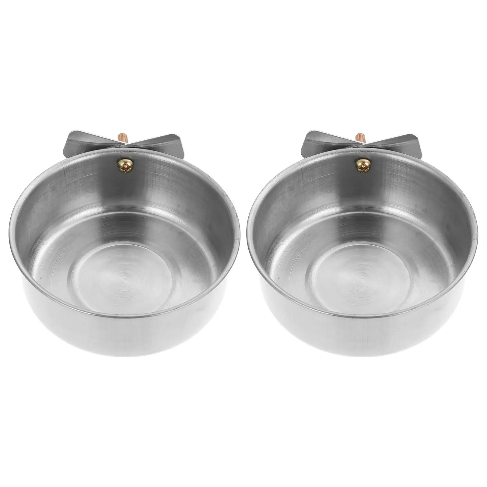 

Stainless Steel Bird Feeding Bowl for Parrot Cage Pet Food Water Dish Small Birds Accessories Silver
