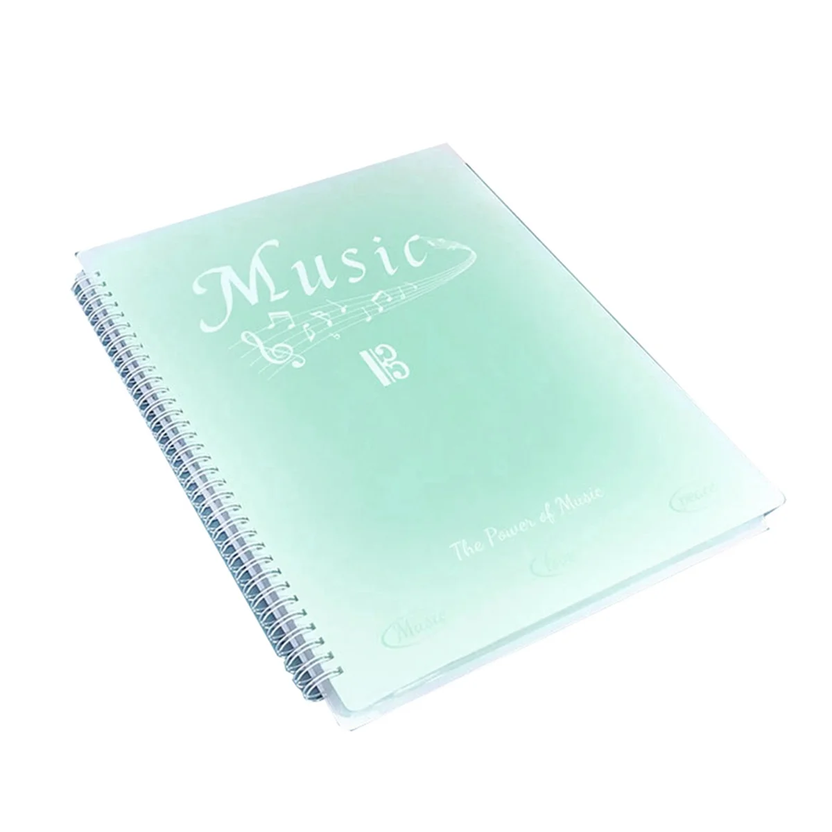 Sheet Music Folder, 40 Pages, Sheet Music/Holder,Fits Letter Size A4, Choir Folder,Gradient Green