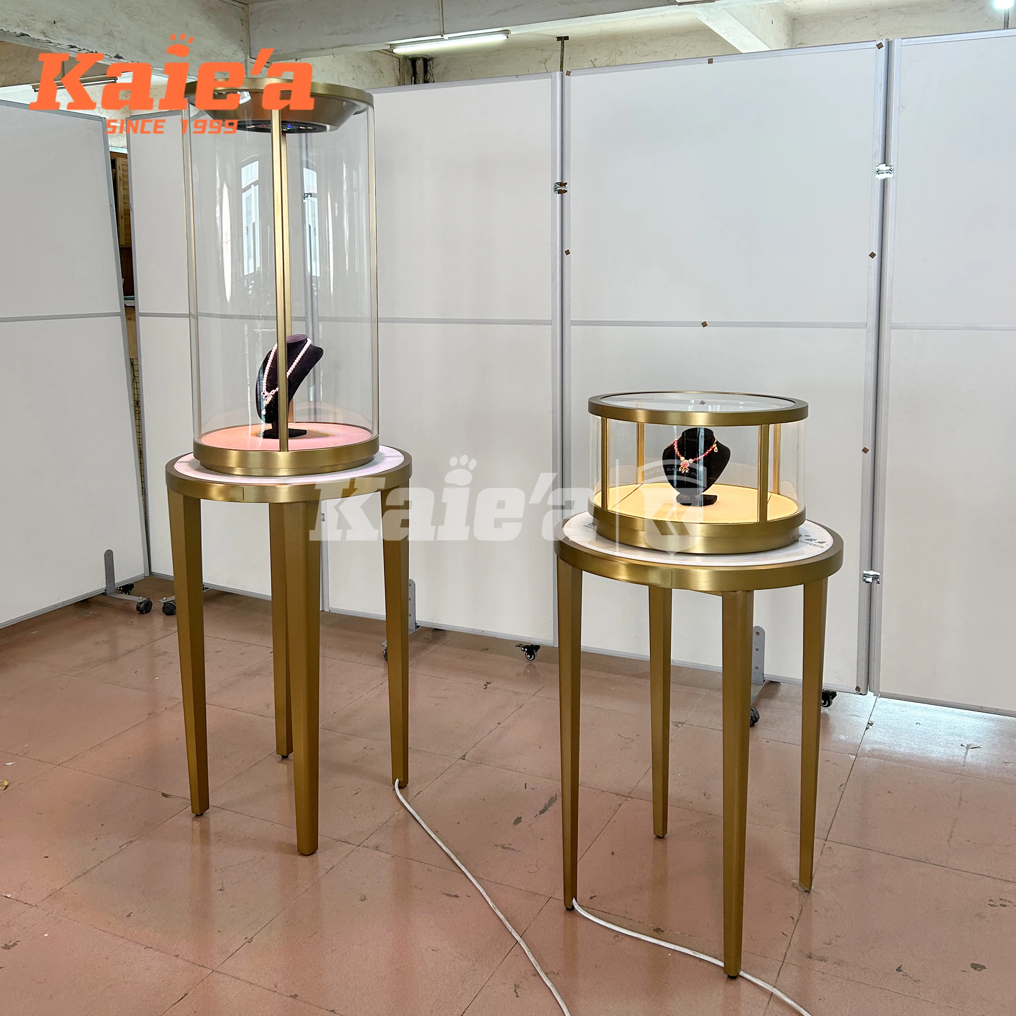 Commercial Grade Product Display Jewelry Display Cabinet Custom Jewelry Cabinets with Kiosk Systems & LED Back Light Technology