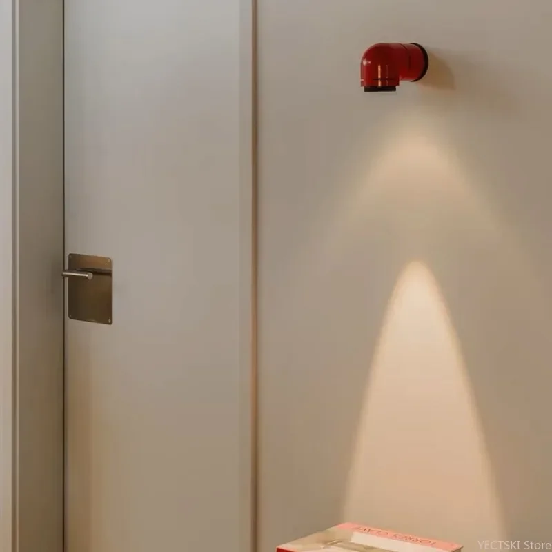 GHEUVNJ Designer de lâmpada de parede espacial, parede de fundo da sala de estar, lâmpada de cabeceira do quarto