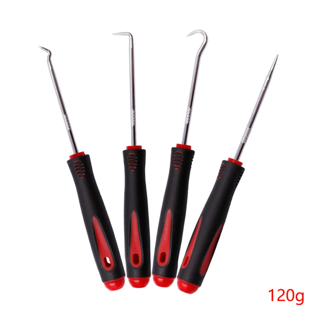 Ferramentas para carro Pick&Hook pretas e vermelhas 90 °   Escolha o-ring vedação de óleo junta extrator removedor ferramentas manuais acessórios de seleção reta