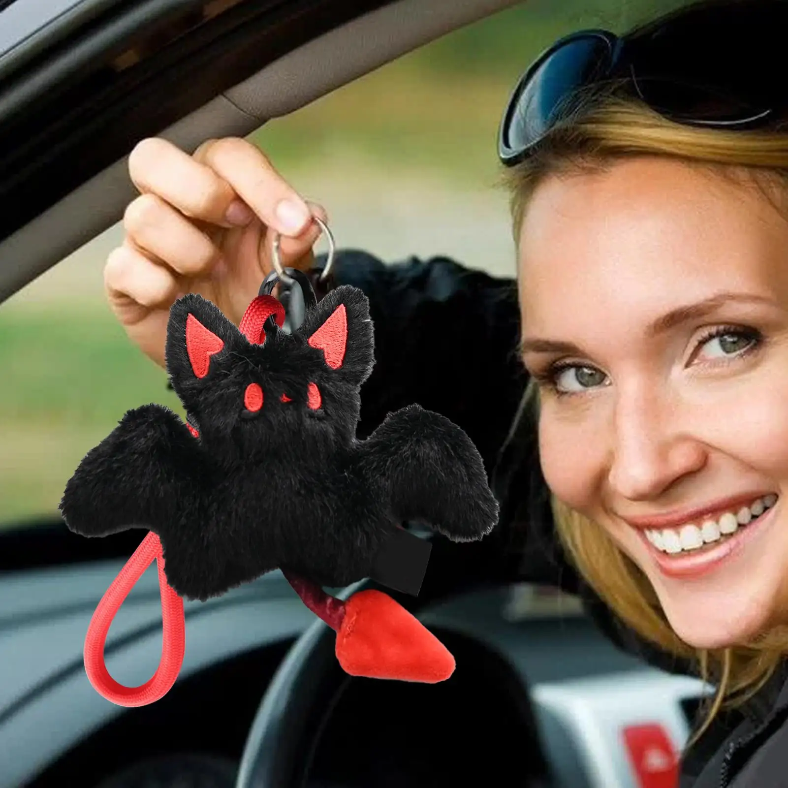 Stuffed Animal Bat Bunny Plush Bat Stuffed Animal Plush Decor Adorable Soft Doll Backpack Decoration Charm For Children Girls