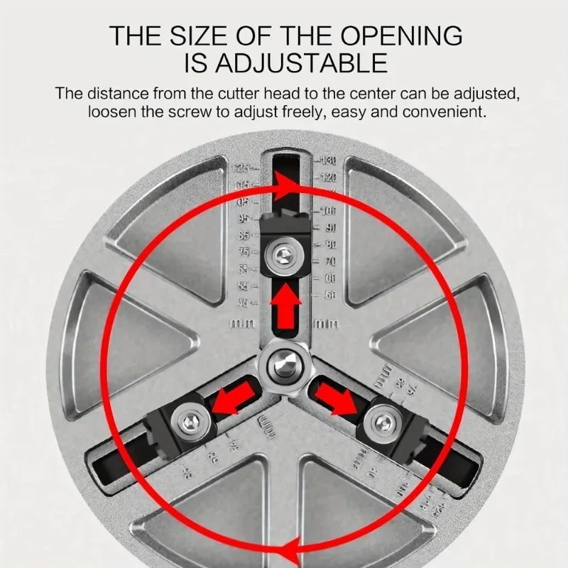 Verstelbare multifunctionele houtbewerking gatenzaag Veelzijdige boor voor hout gipsplaten Kunststof aluminium duurzaam blad