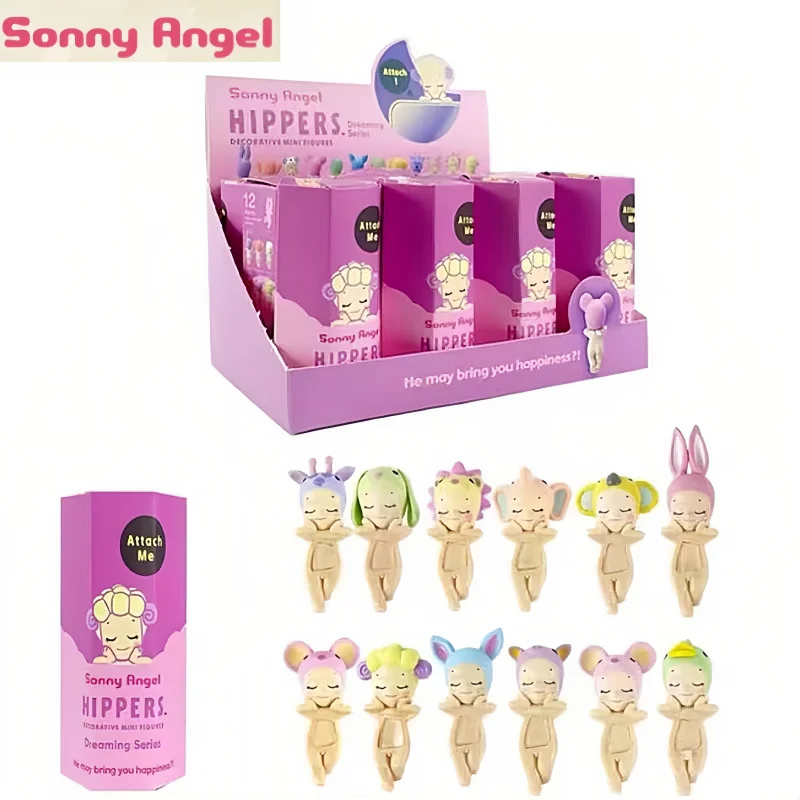 12 ชิ้น Sonny Angel กล่องตาบอด Dreaming Series สัตว์ Edition แปลกใจกล่อง Party Angels Motherland Edition ของเล่นคริสต์มาสของขวัญ