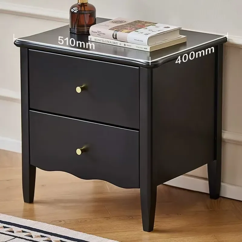 French Retro Style Bedside Table Household Bedroom Storage Locker Nightstand Side Tables Cabinet Night Stand Furniture For