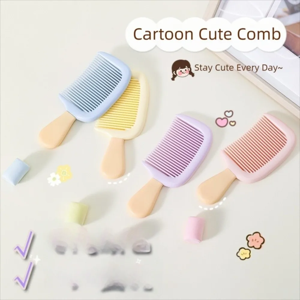 Novo mini pequeno pente de desenho animado portátil antiestático pente de cabeleireiro para meninas menina criança acessórios de cabelo pentes de bolso