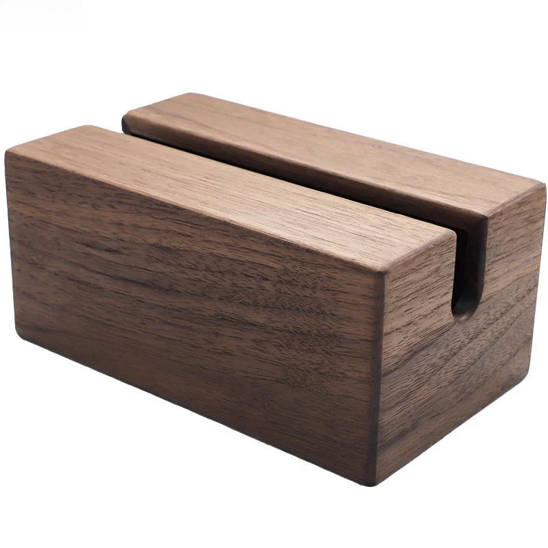 Wooden Tissue Box Rectangular Napkin Paper Towel Holder Car Tissue Holders Home Desktop Extractable Type Napkin Toilet Paper Box