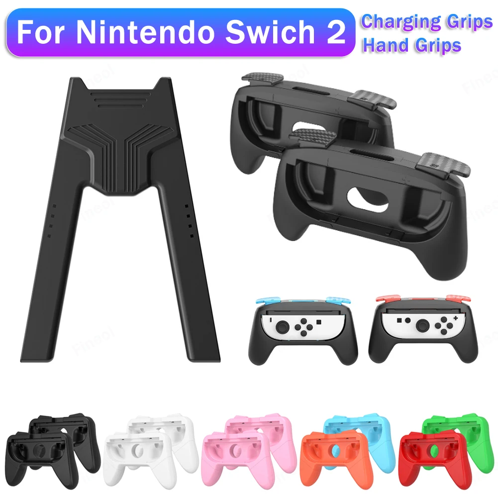 

2 шт. ручки, подходящие для Switch 2 для Joycon, левый + правый кронштейн, держатель, аксессуары для ручки для Switch 2 для контроллера Joy Con