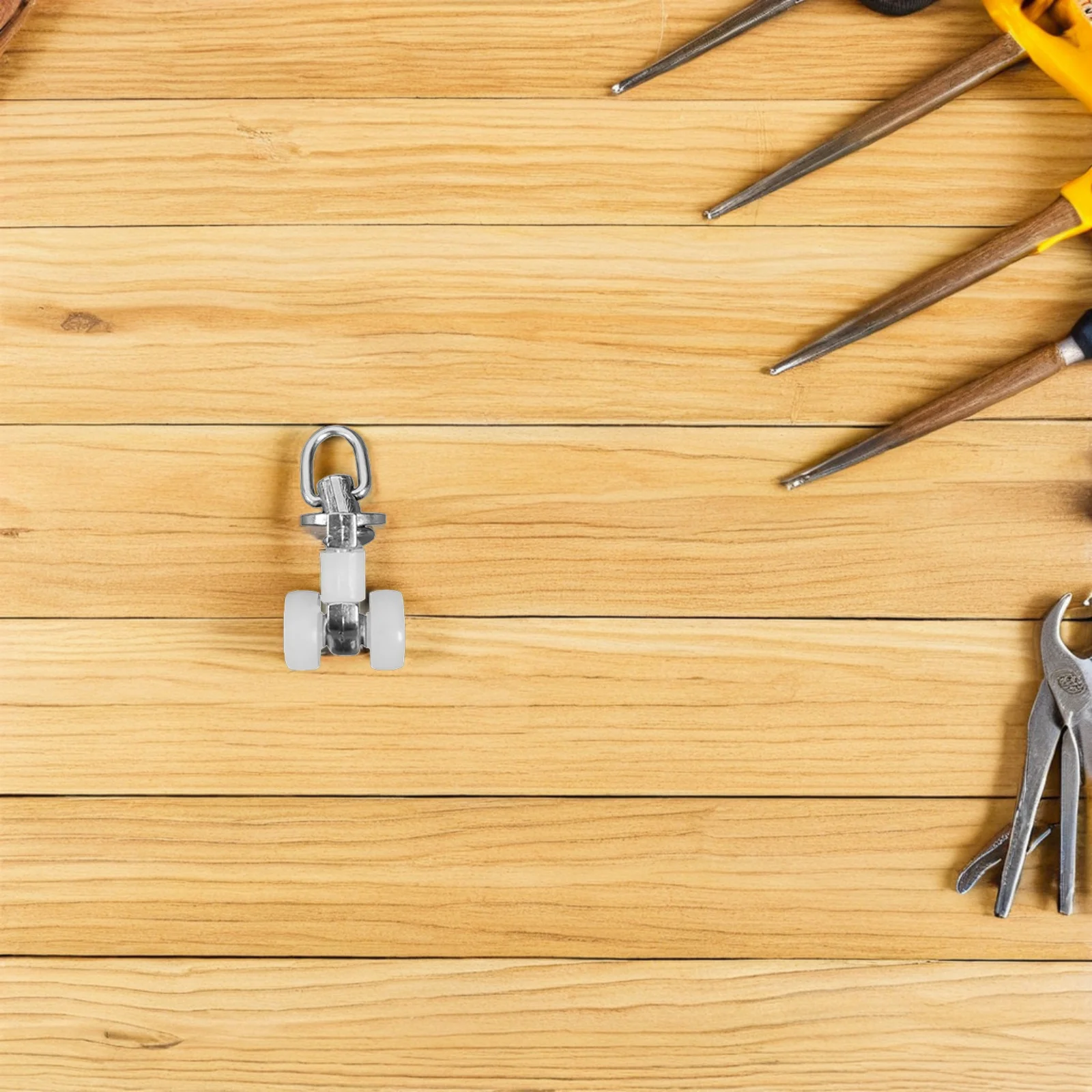 

20Pcs Curtain Track Wheel Silent Roller Gliders Long-Lasting Twin Wheeled Carriers for Windows Closets Restaurants Bedrooms