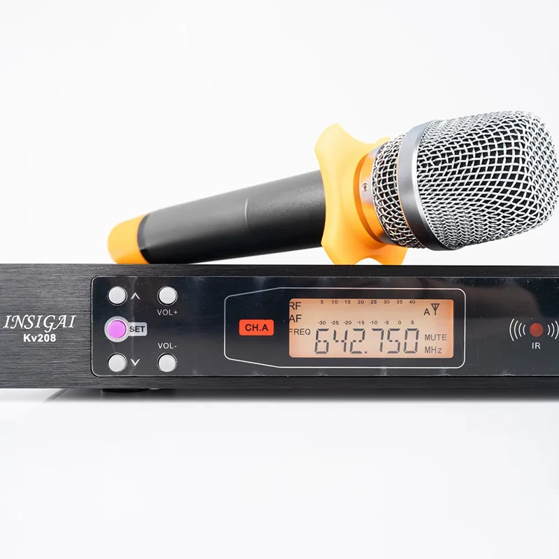 

KV208 Portable Wireless oke Microphones Mic Sans Fil Price Professional Studio Dynamic Cordless Wireless Microphone System