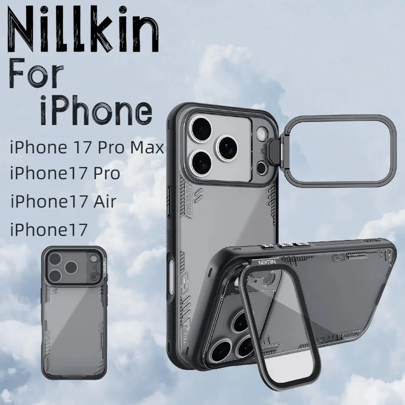 حافظة Nillkin لهاتف آيفون 17 Pro Max 17 Air 17 Pro 17 Iceblade Prop صديقة للبيئة مقاومة للصدمات مع حامل عدسات شفاف #1
