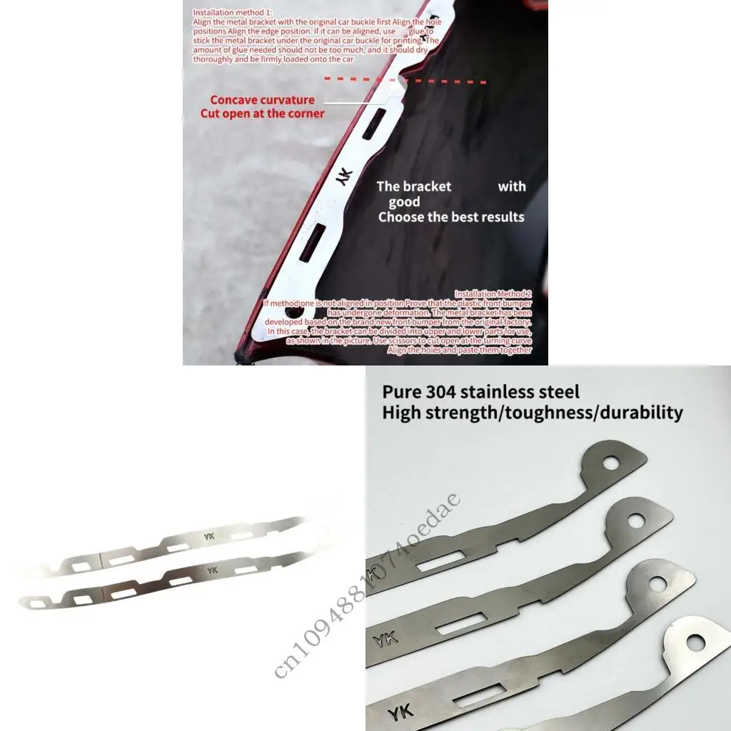 Original Clip Position Repair Bracket for Golf 6 2009-2014, Front Bumper Support Set of 2 for Reinstallation and Maintenance Use