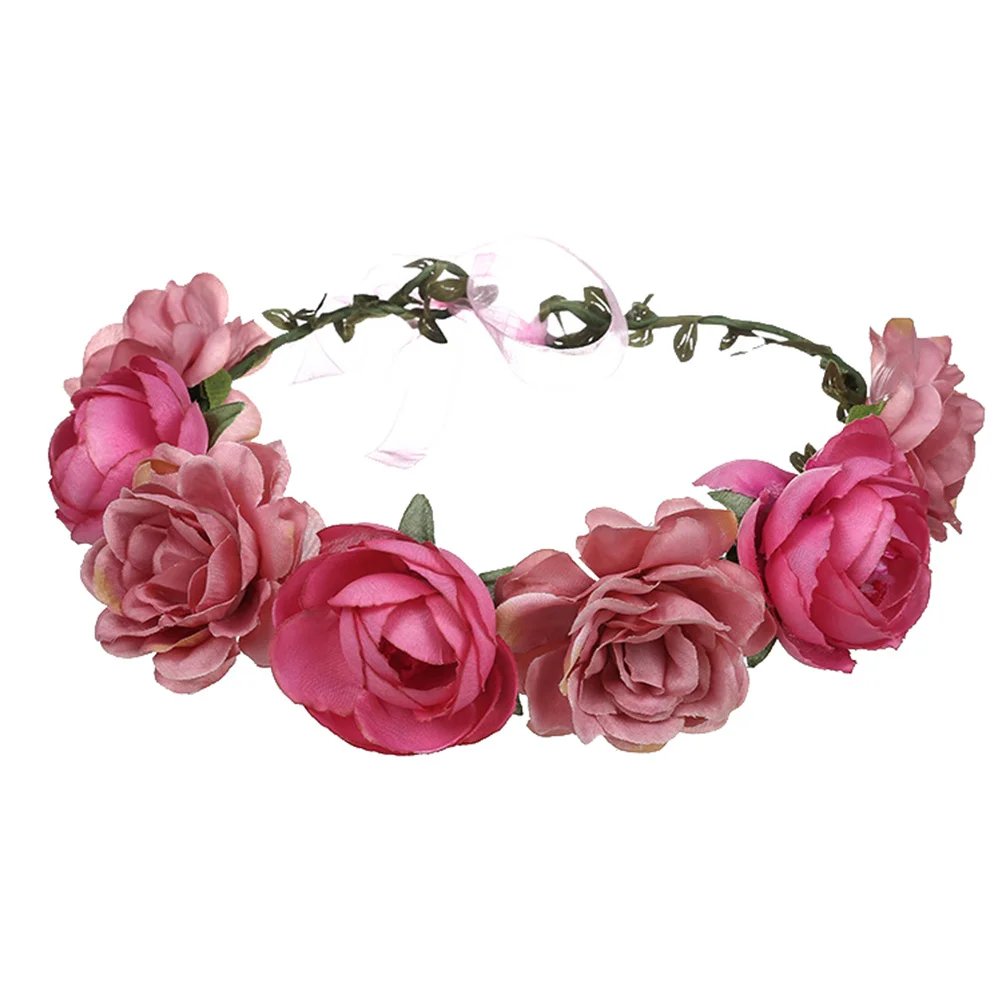 

Blue Flower Crown Corpse Bride Hair Wreaths Rose Bridal Accessory Headpiece Tiara