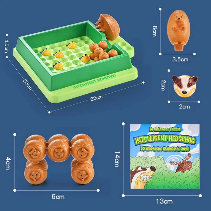 Kids Hedgehog Board Games Maze Labyrinth Puzzle Logic Toy Montessori Education Funny Rolling Table Game Boy Girl Gift