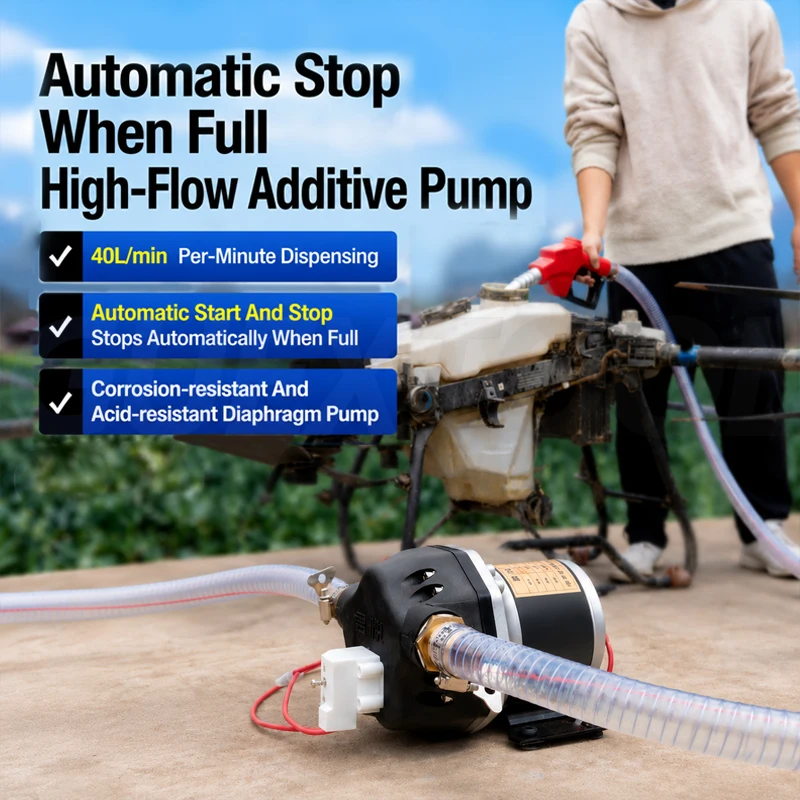 12V/24V/48V High Pressure Diaphragm Pump Water Pump Shutdown Self Stopping Chemical Proportional Pump