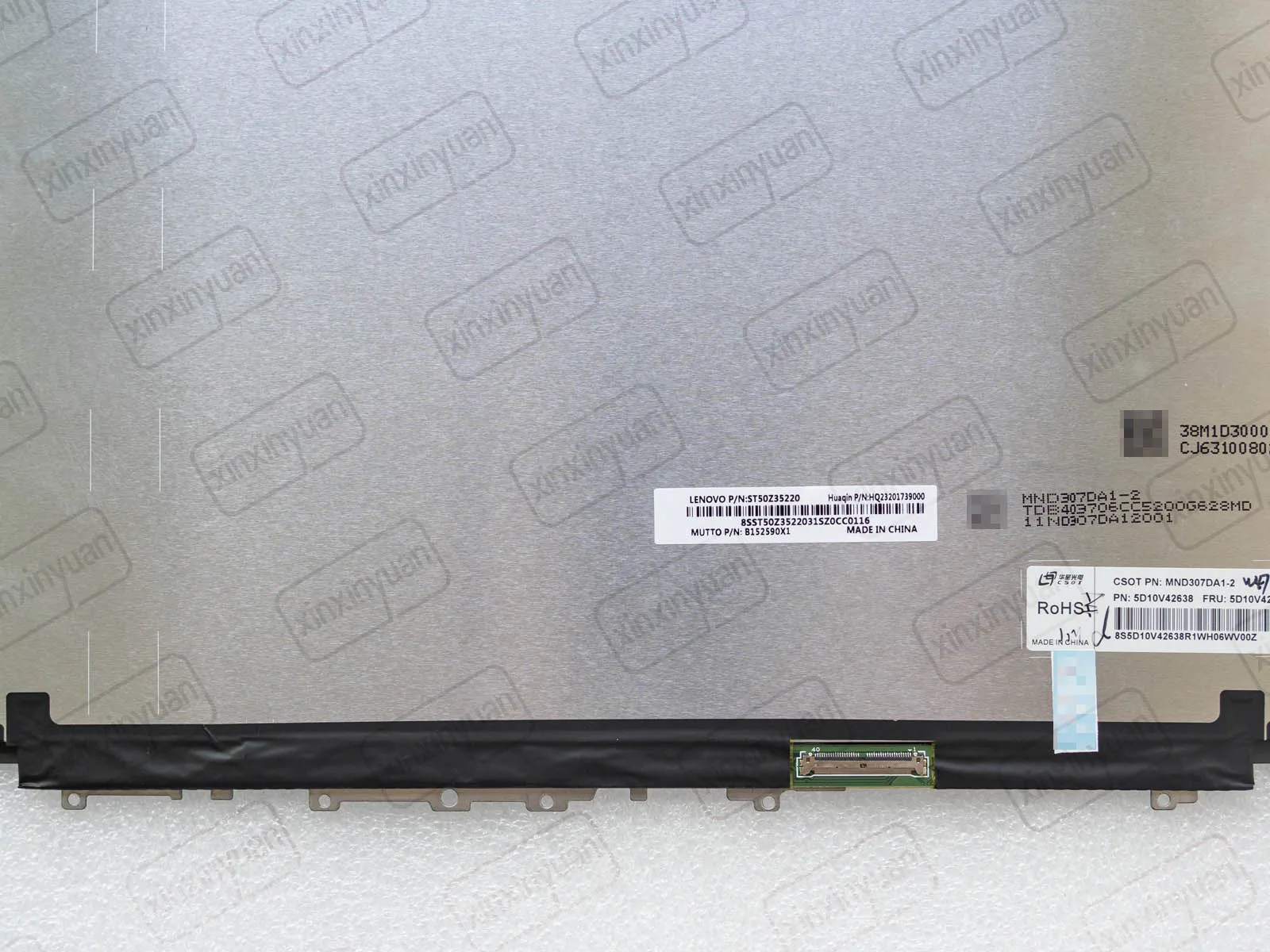 Imagem -05 - Montagem de Tela Lcd para Laptop Lenovo Painel de Exibição 40 Pinos Yoga Slim 713itl05 7-13acn05 82cu 82cy Wqxga 2560x1600 133